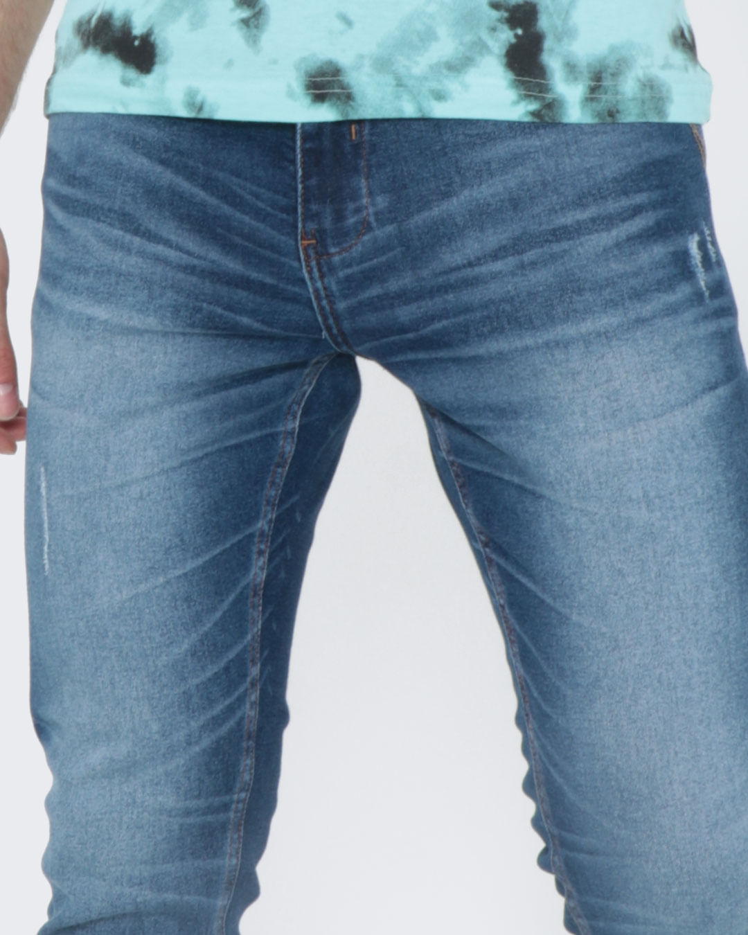 Calca-Jeans-Masculina-Estonada-Azul