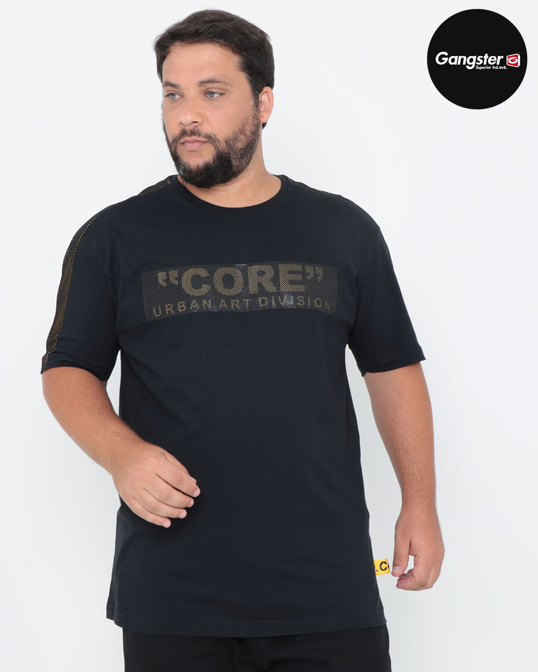 Camiseta-Plus-Size-Recorte-Tela-Preta