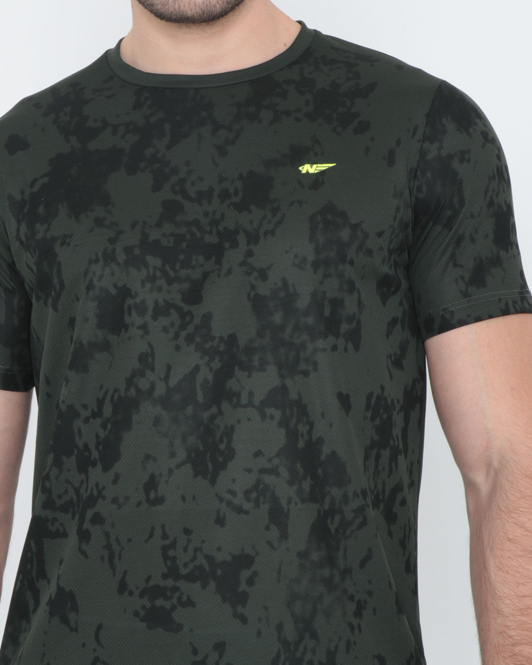 Camiseta-Fitness-Estampada-Verde-Musgo