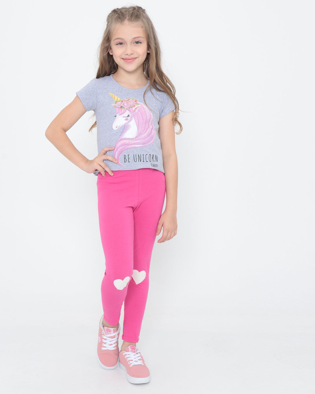 Conjunto-Infantil-Manga-Curta-Be-Unicorn-Rosa