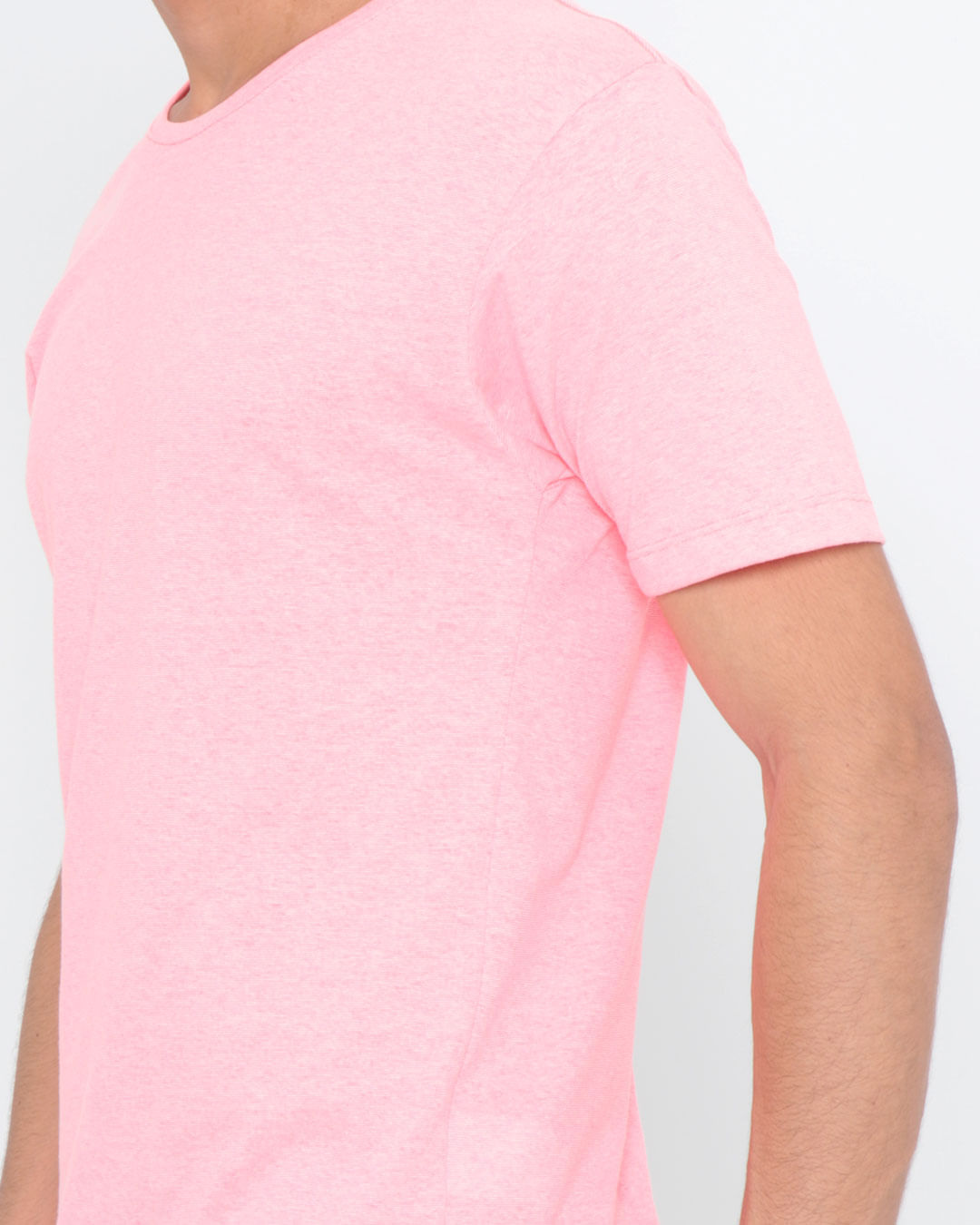 Camiseta-Basica-Lisa-Neon-Rosa