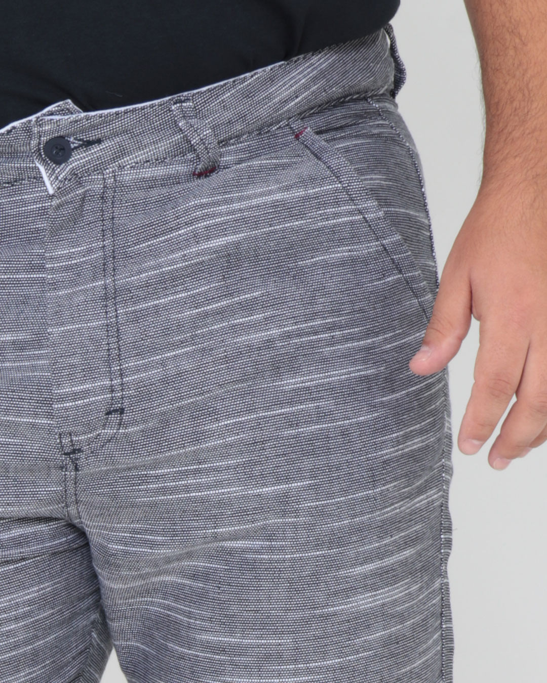 Bermuda-Masculina-Plus-Size-Linho-Preta
