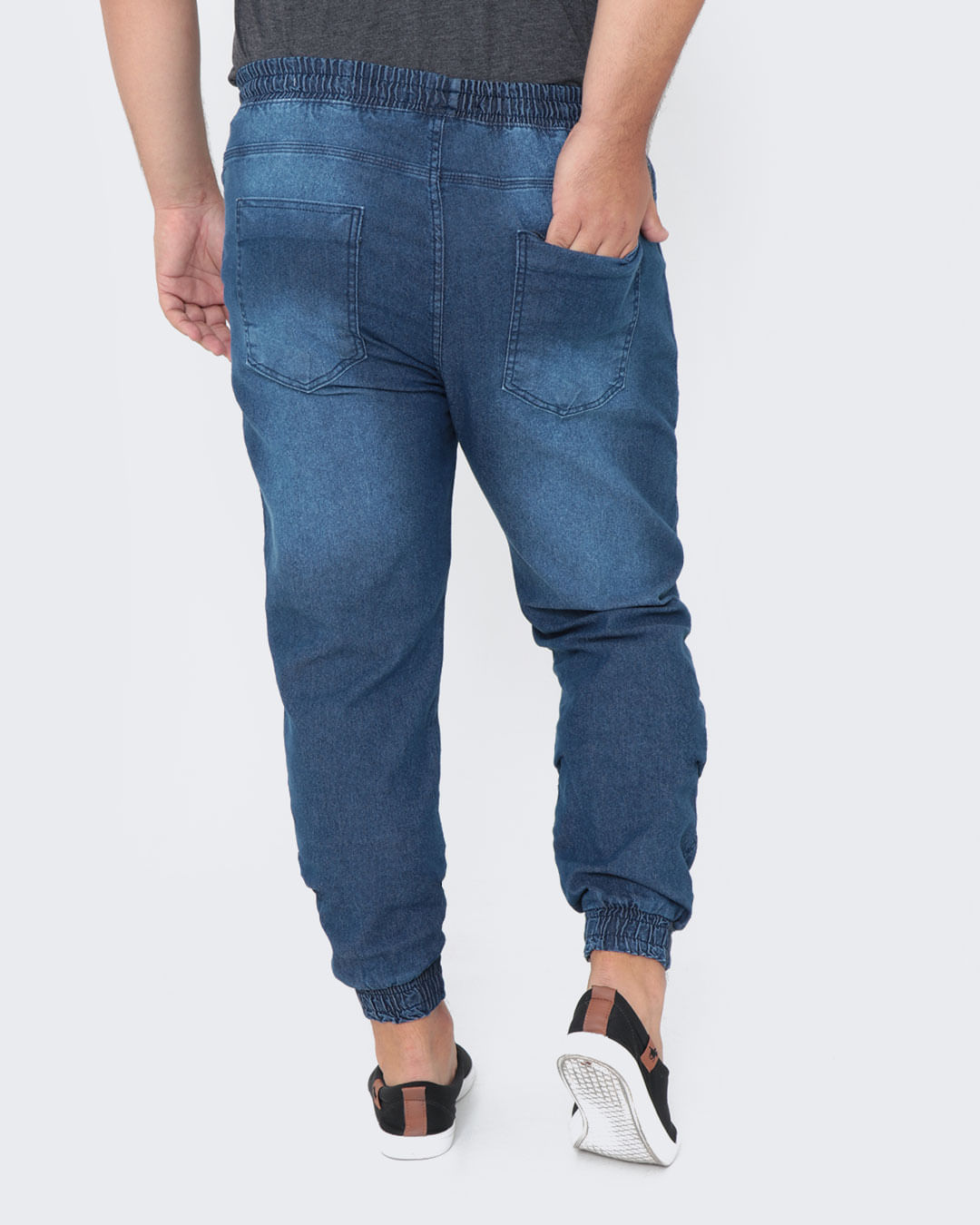 Calca-jeans-Masculina-Plus-Size-Jogger-Azul