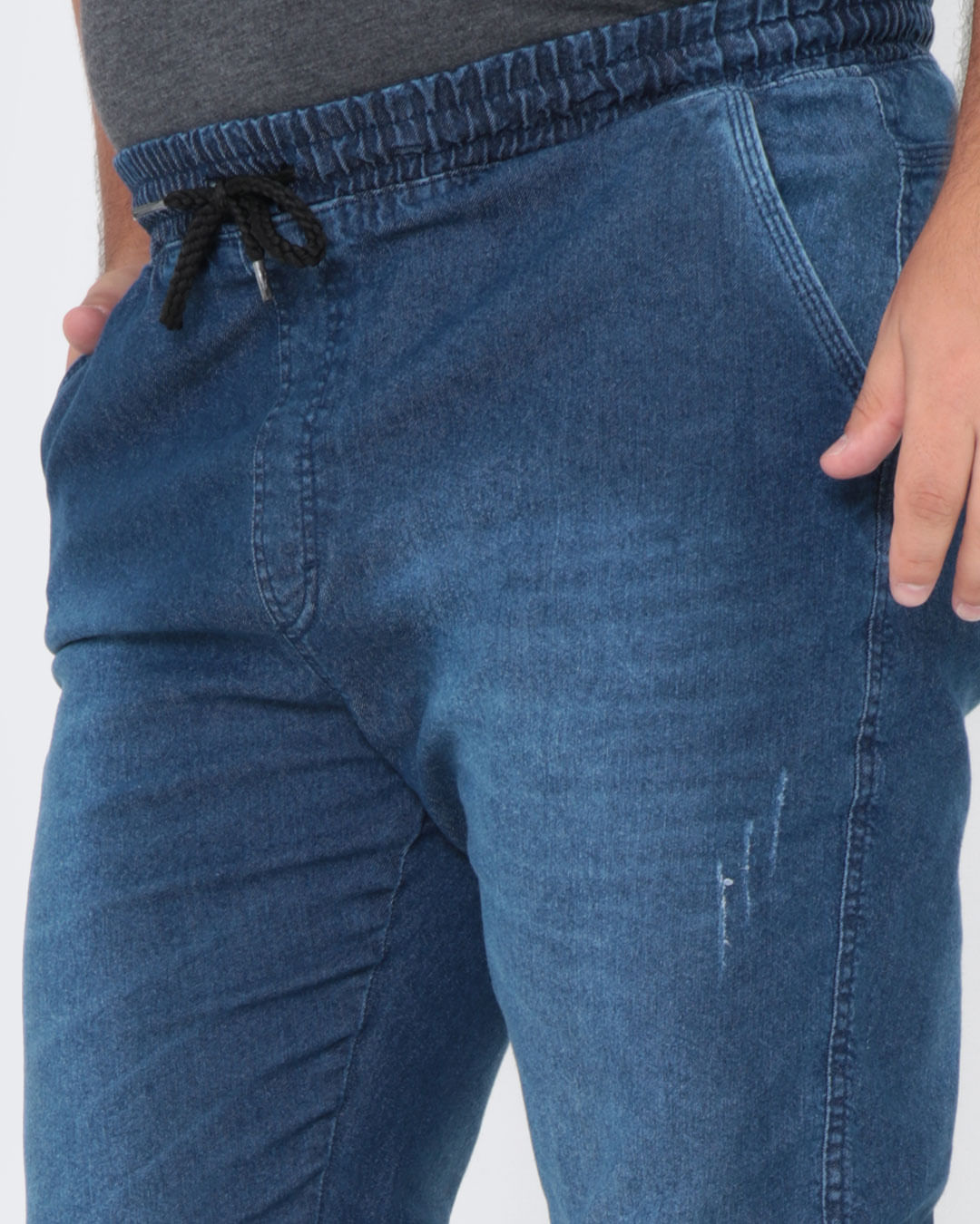 Calca-jeans-Masculina-Plus-Size-Jogger-Azul