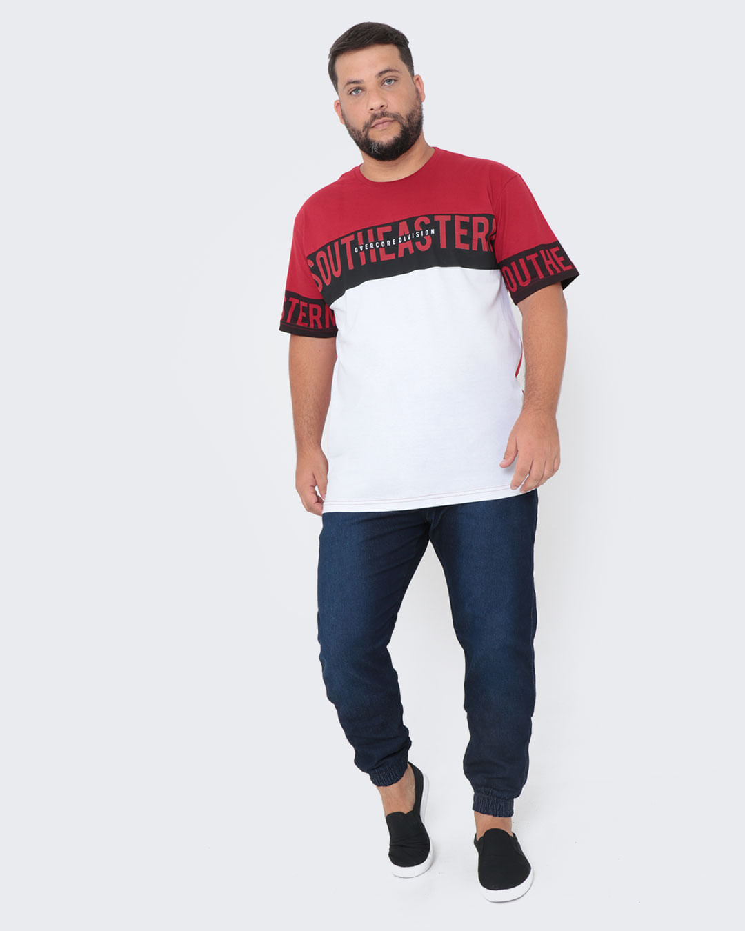 Calca-Jeans-Masculina-Plus-Size-Jogger-Azul-Escuro