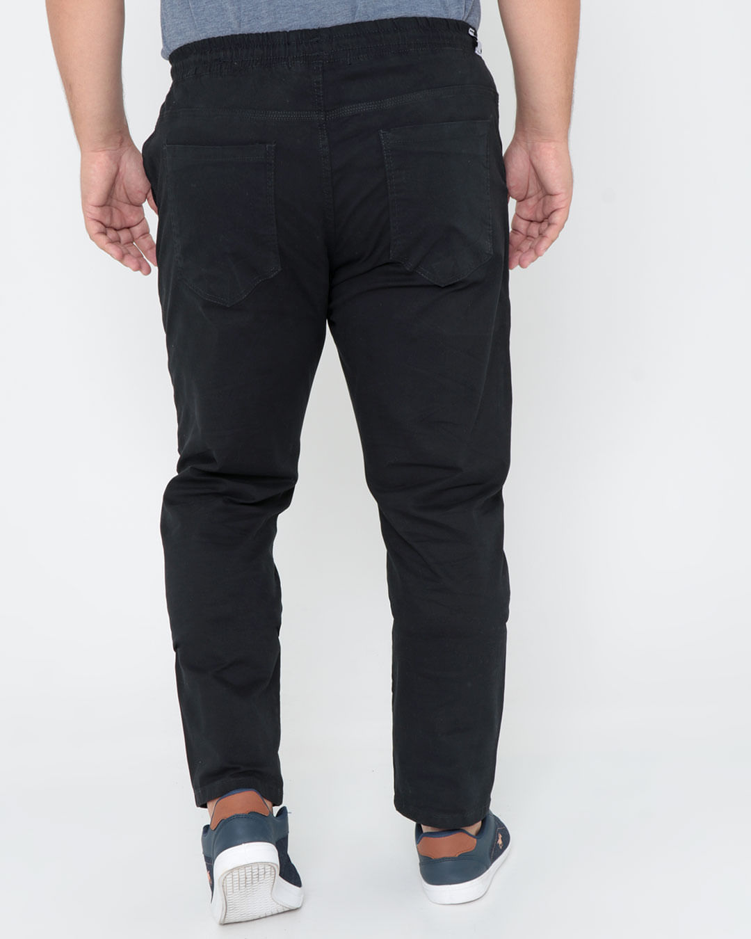Calca-Sarja-Masculina-Plus-Size-Jogger-Preta