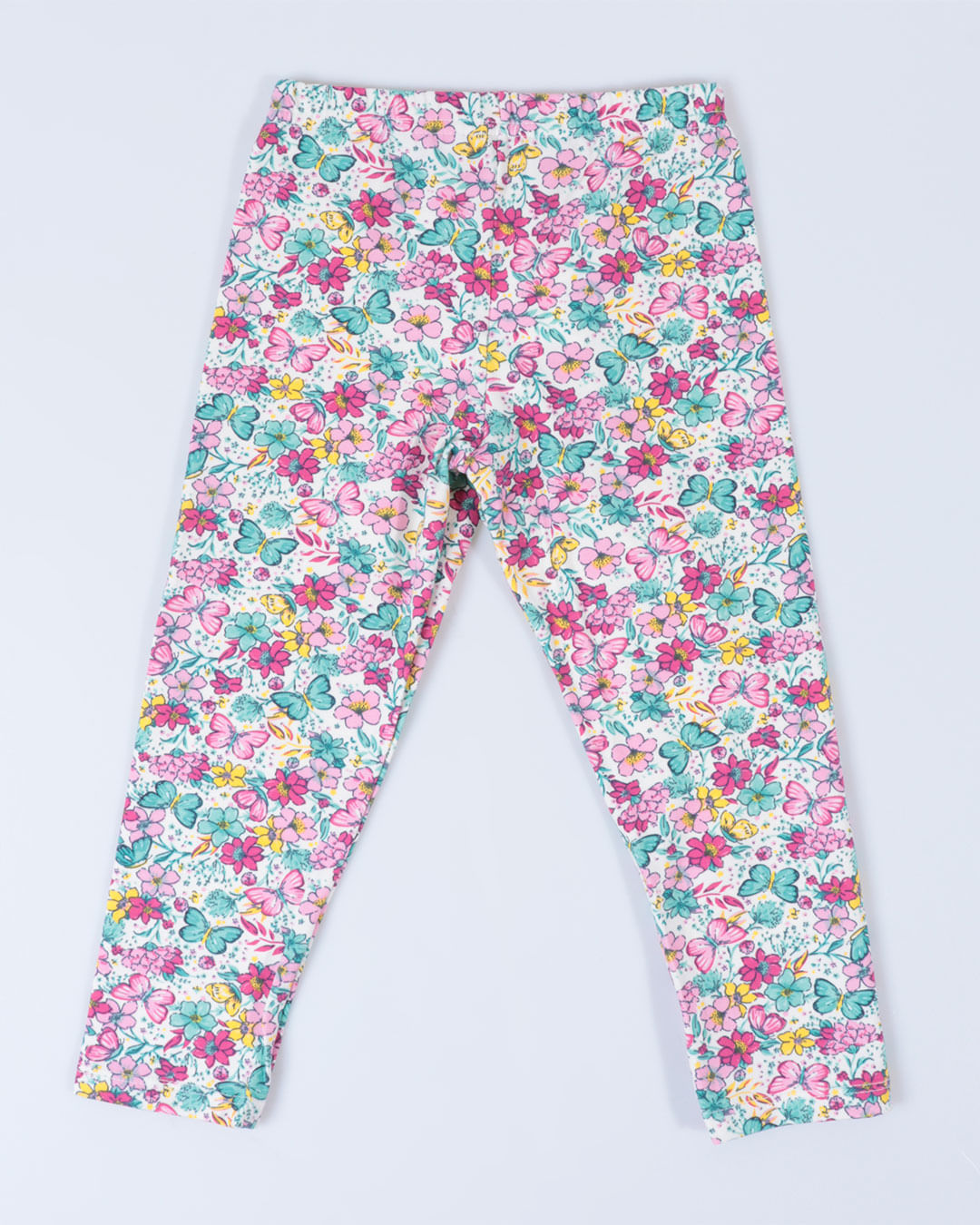 Calca-Bebe-Legging-Estampa-Floral-Rosa