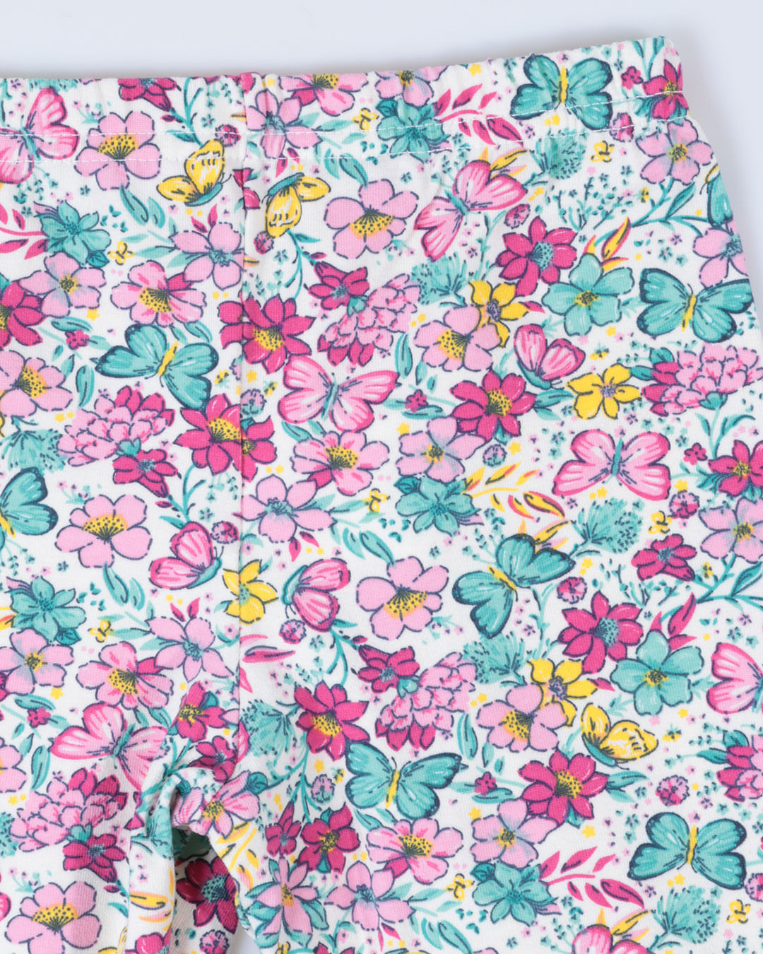 Calca-Bebe-Legging-Estampa-Floral-Rosa