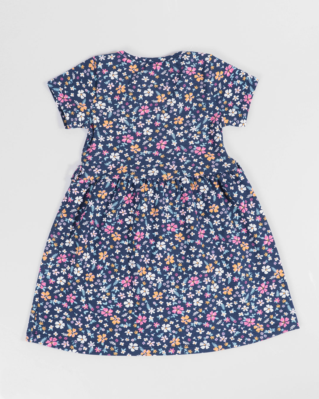 Vestido-Bebe-Com-Cinto-Floral-Azul-Marinho