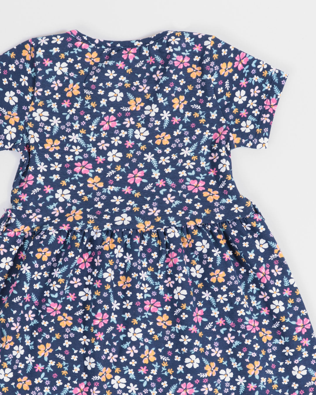 Vestido-Bebe-Com-Cinto-Floral-Azul-Marinho