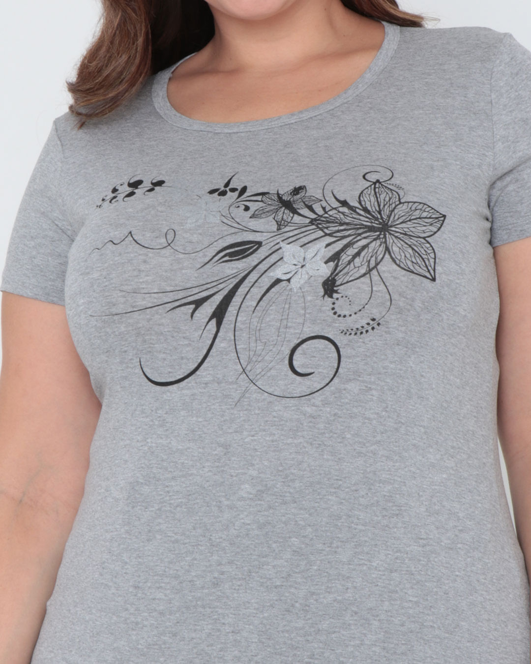 Blusa-Plus-Size-Estampada-Mescla-Cinza
