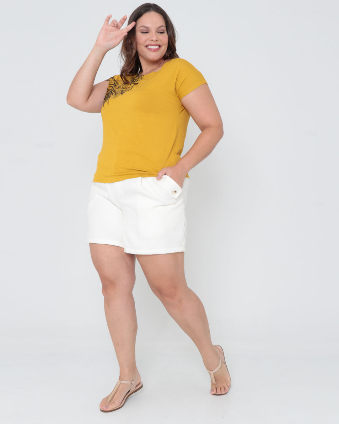 Blusa-Plus-Size-Estampada-Mostarda