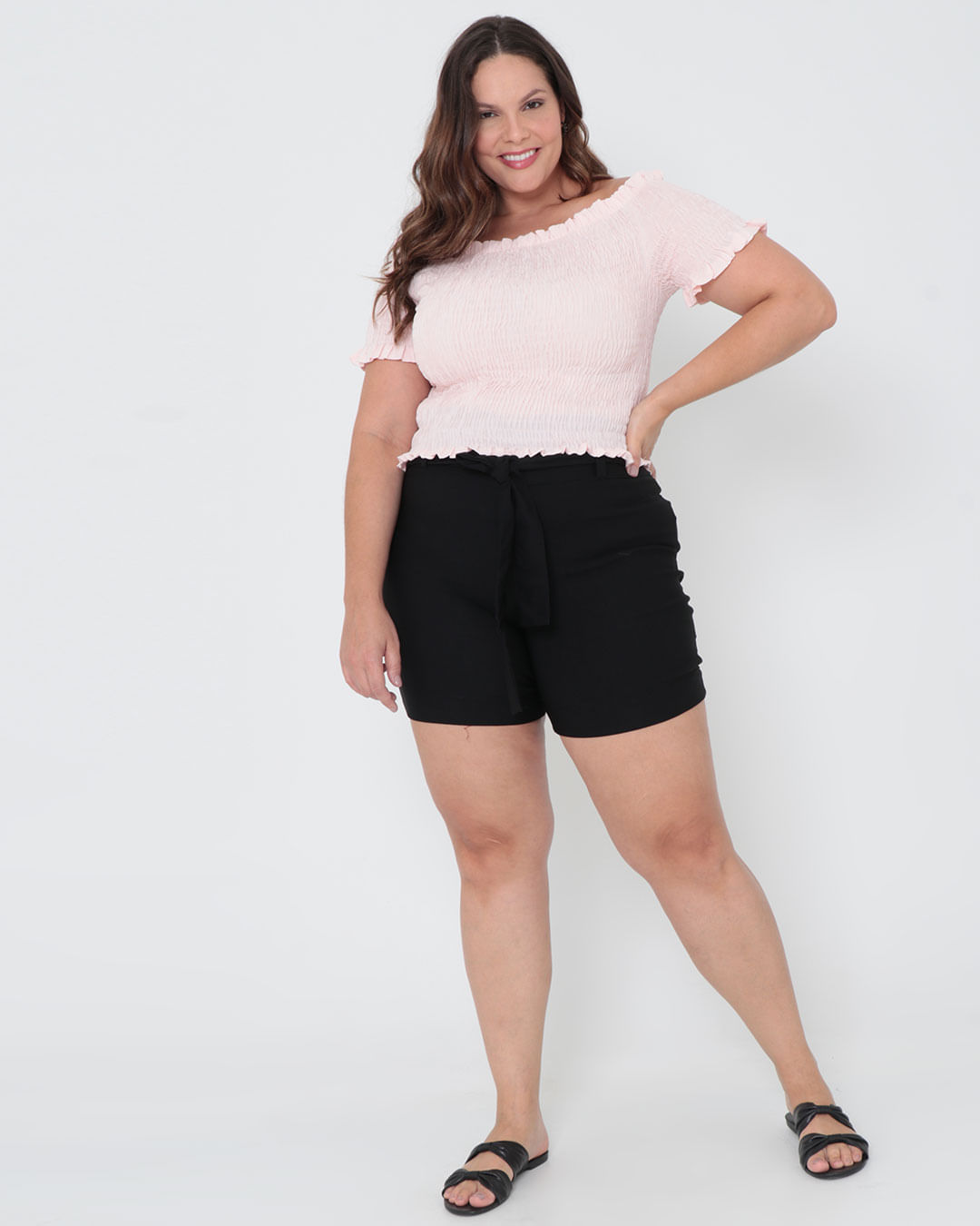 Blusa-Plus-Size-Ciganinha-Lastex-Rosa-Claro