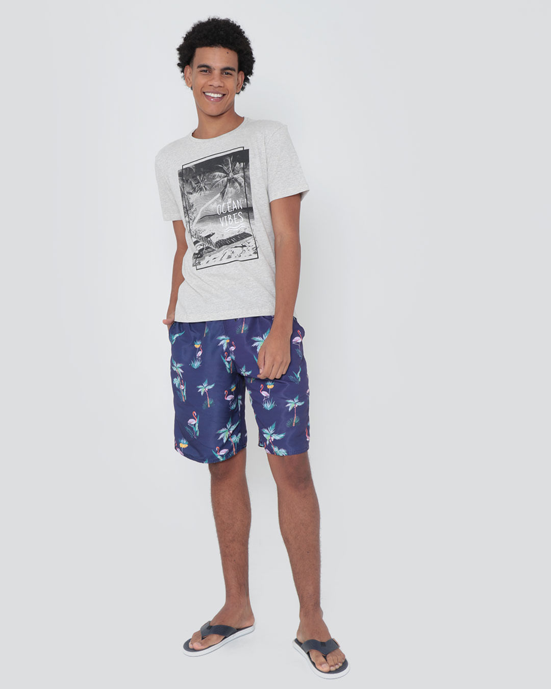Camiseta-Estampada-Surf-Cinza-Claro