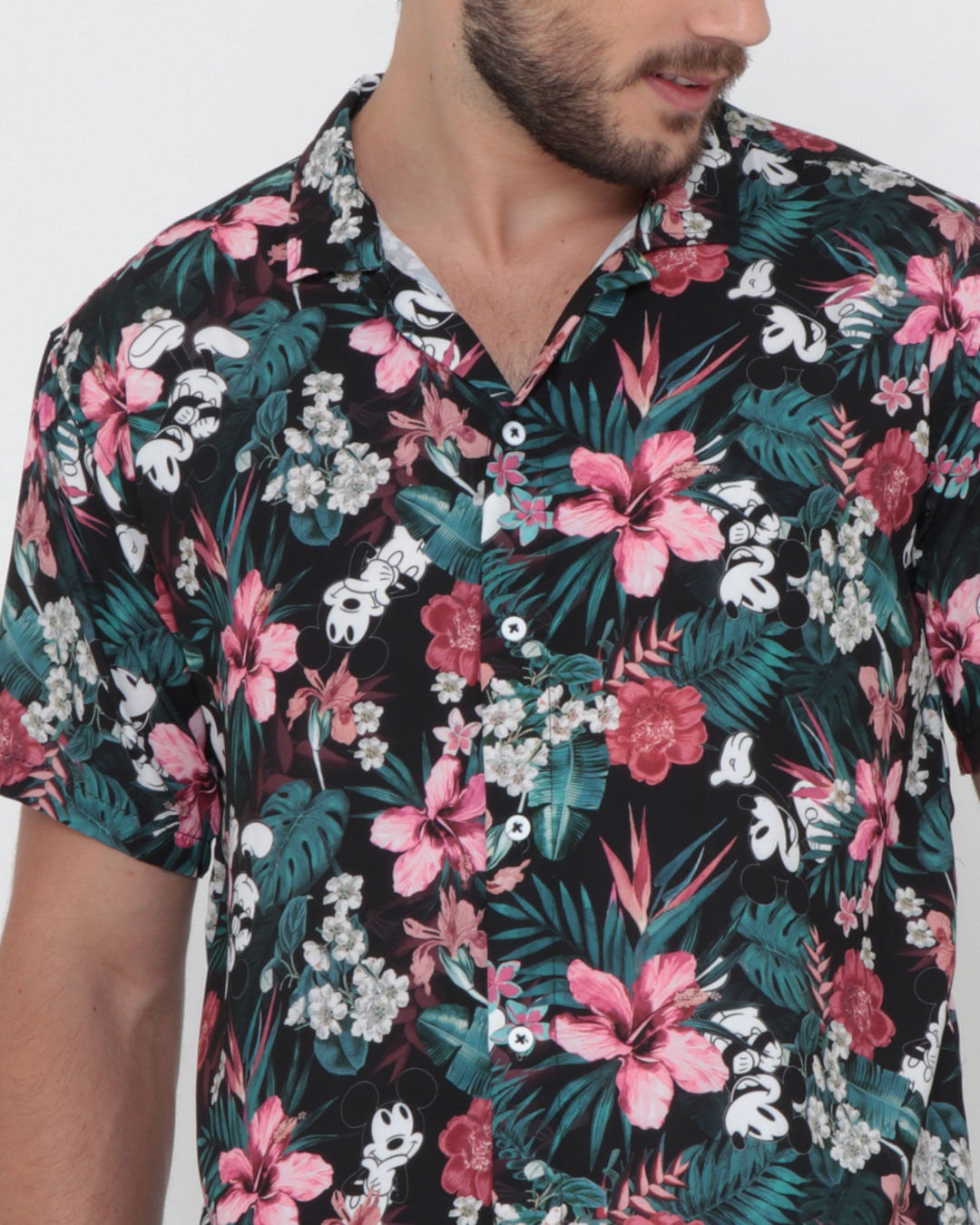 Camisa-Visco-Tt11018-Mickey-Floral-Esc---Preto-Floral