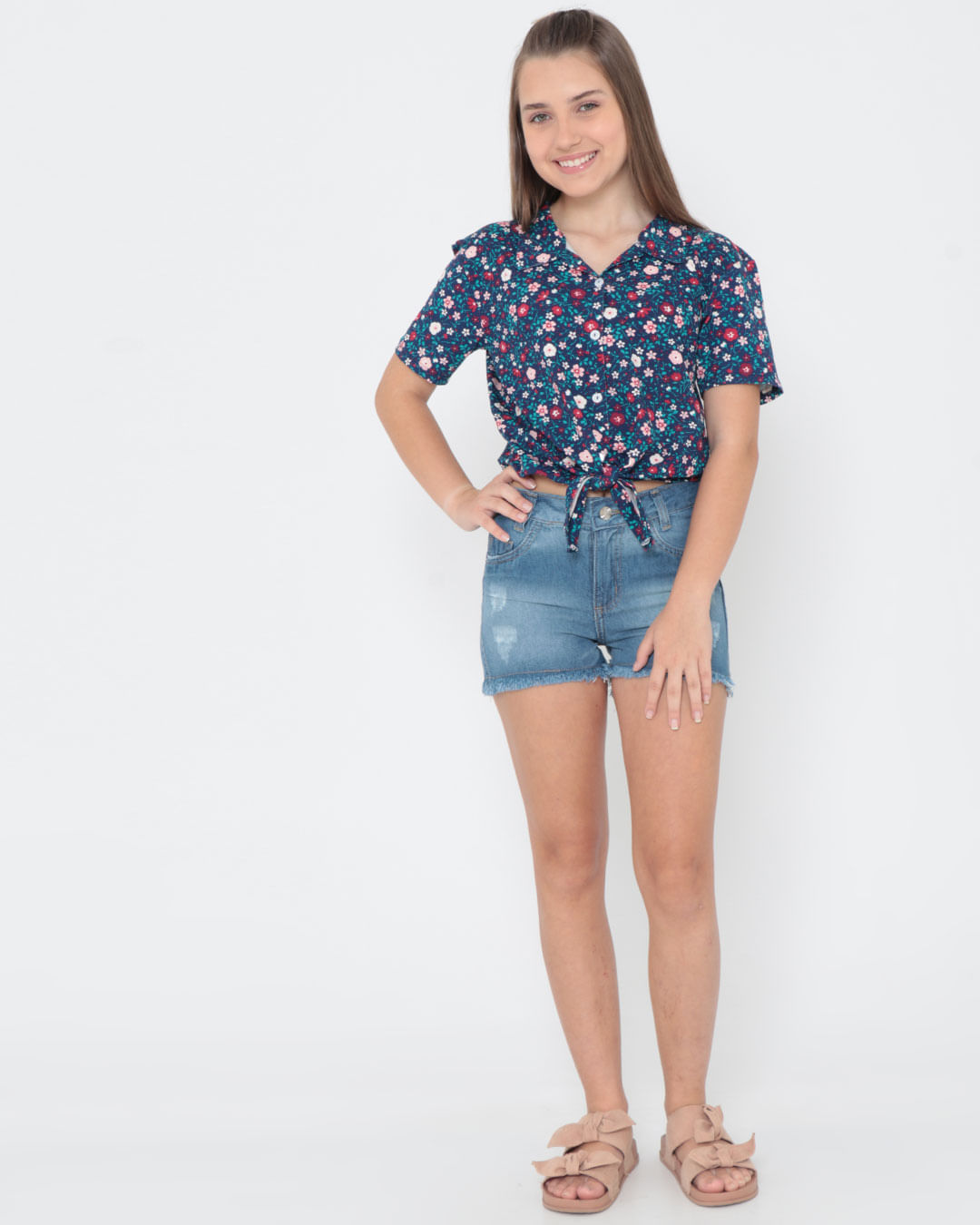 Blusa-3219-Camisa-Floral-Mc-F1016---Azul-Floral