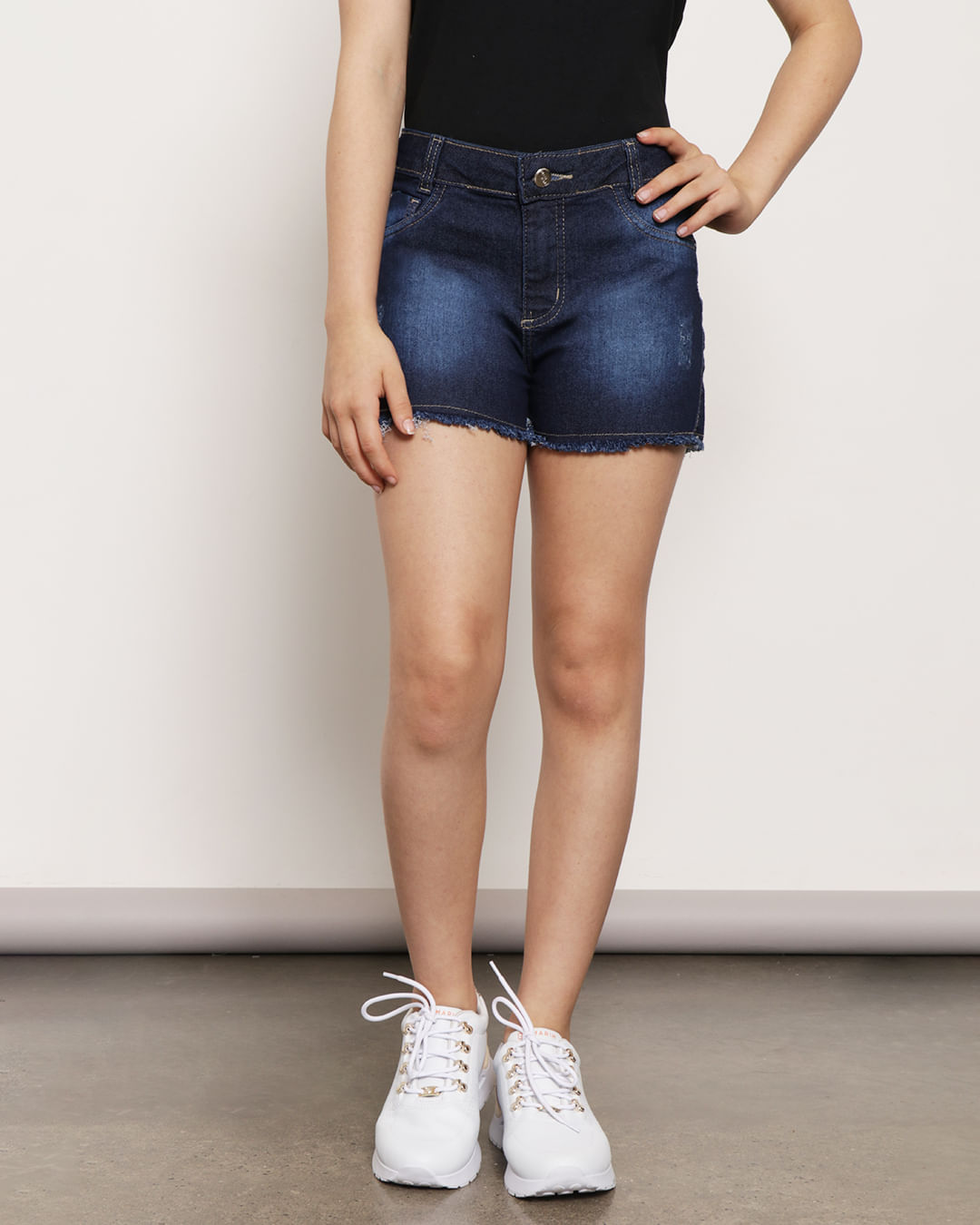 Shorts--107904--Le-Fita-Fem-1016---Blue-Jeans-Escuro