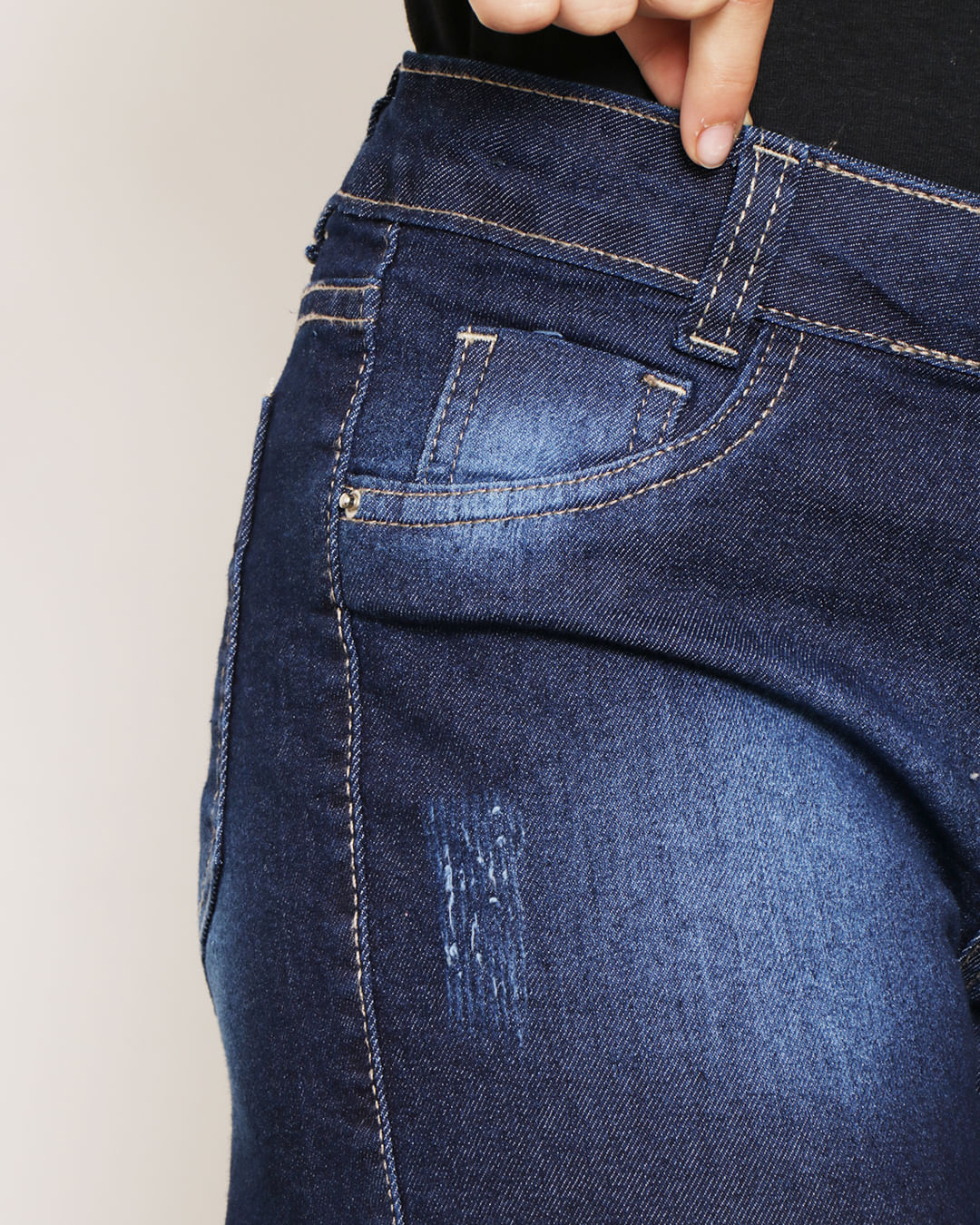 Shorts--107904--Le-Fita-Fem-1016---Blue-Jeans-Escuro