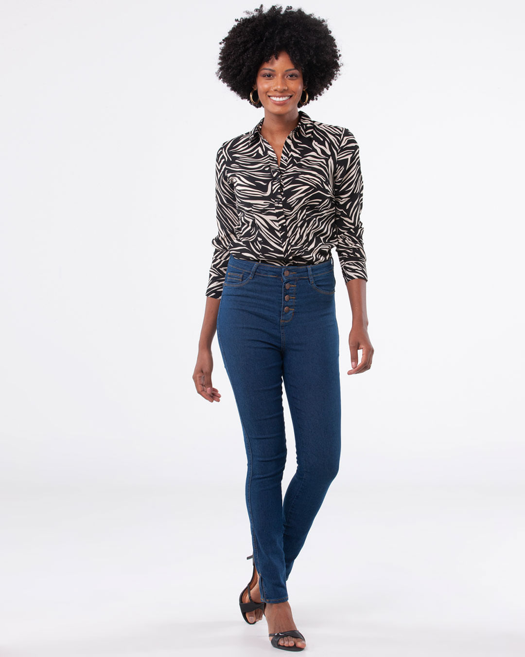 Camisa-214040-Crepe-Ml---Preto-Geometrico
