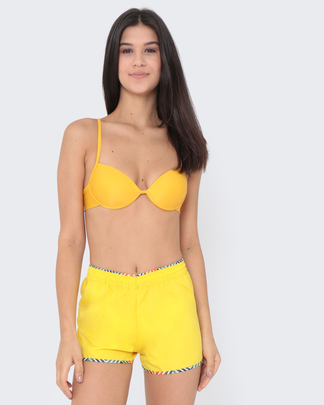 Short16044tactel-Liso-Cos-Estam---Amarelo-Medio