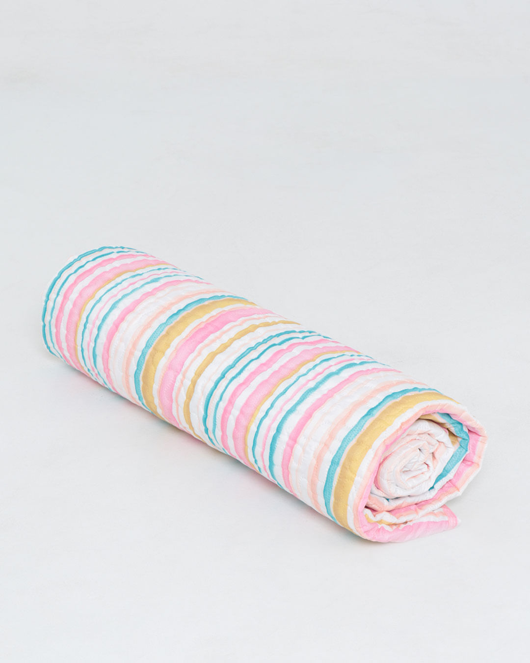 Colcha-Casal-Matelada-Soft-Com-Vies---Rosa-Listrado