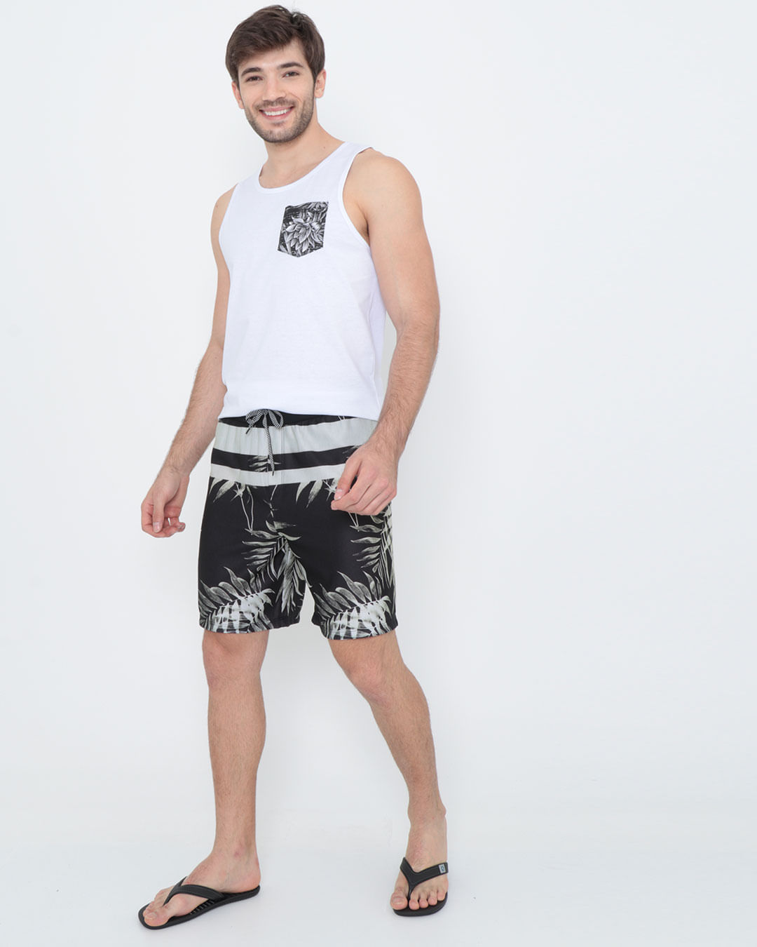 Bermuda-9930-Sublimada-Surf---Preto-Floral