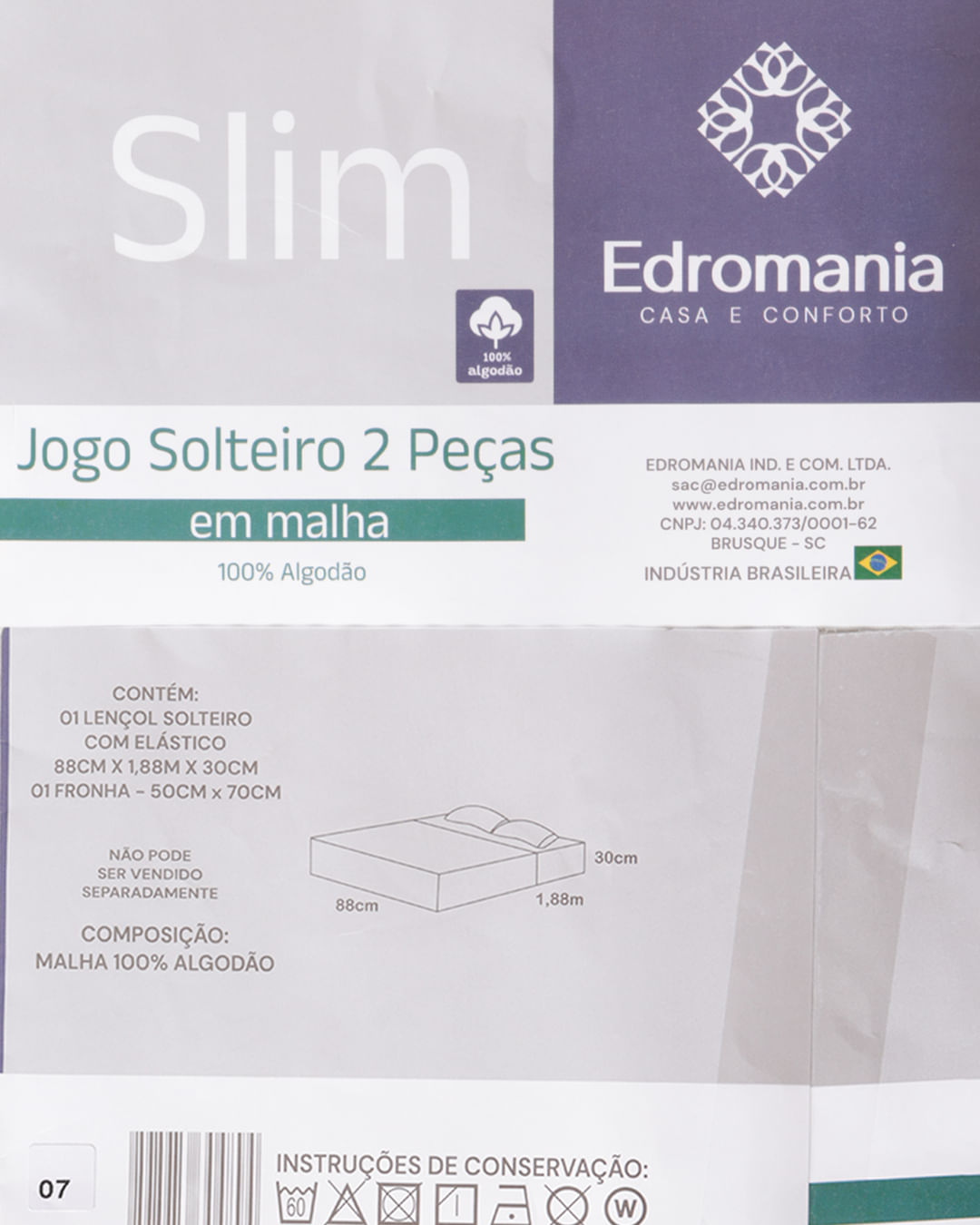 Jg-De-Cama-Solteiro-Slim-2-Pcs---Azul-Geometrico