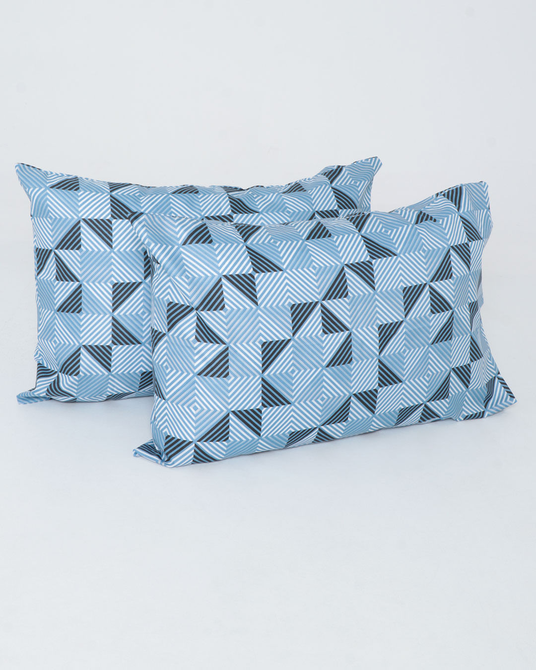 Jogo-De-Cama-Casal-Caprice---4-Pecas---Azul-Geometrico