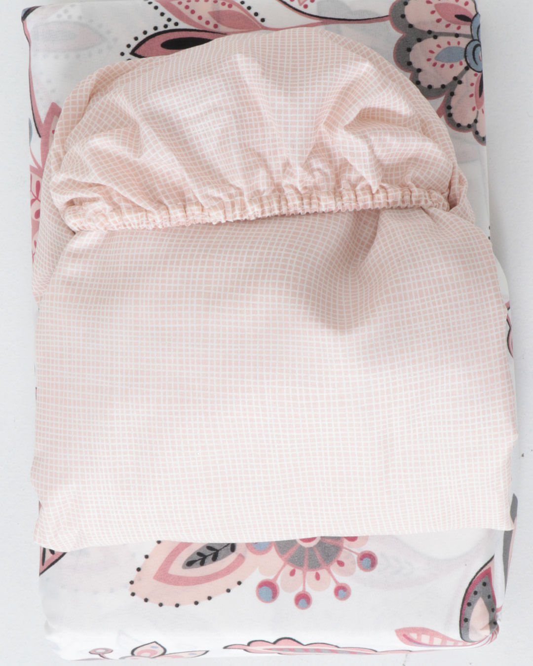 Jogo-De-Cama-Casal-Caprice---4-Pecas---Bege-Floral