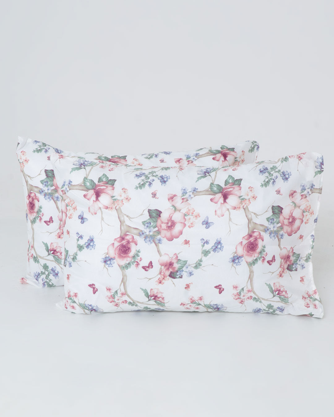 Jogo-De-Cama-Casal-Caprice---4-Pecas---Branco-Floral