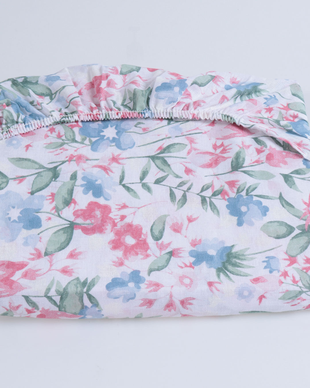 Lencol-Com-Elastico-Solteiro-Lis---Branco-Floral