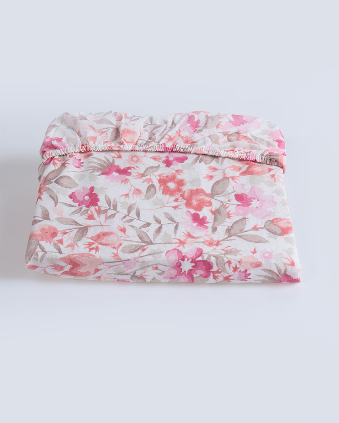 Lencol-Com-Elastico-Solteiro-Lis---Rosa-Floral