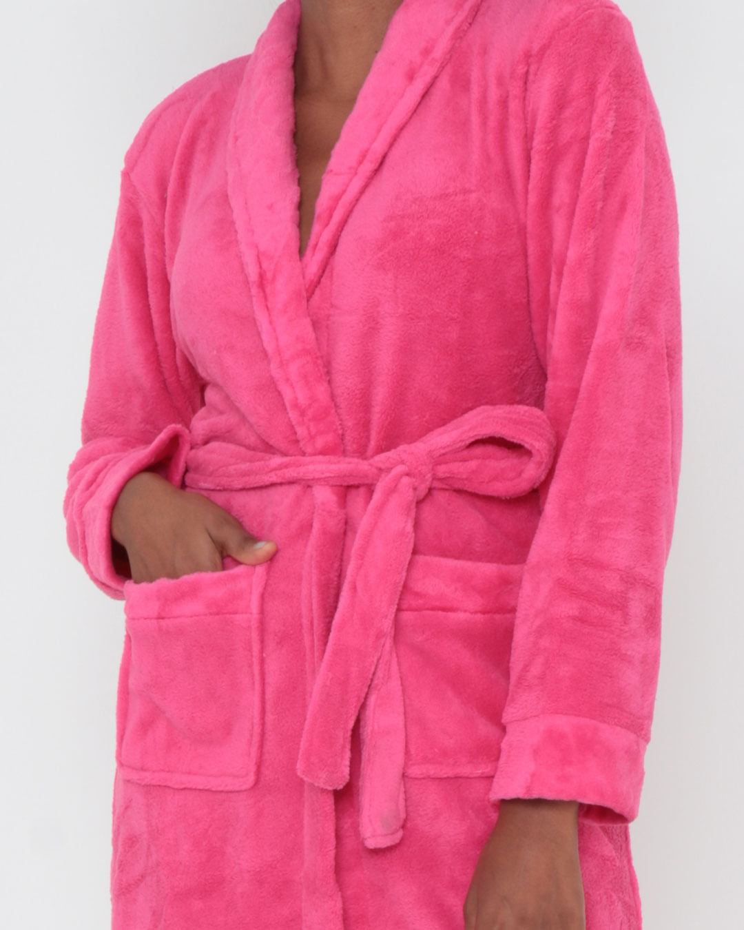 Roupao-Fleece-Com-Gola-Devore---Rosa-Escuro