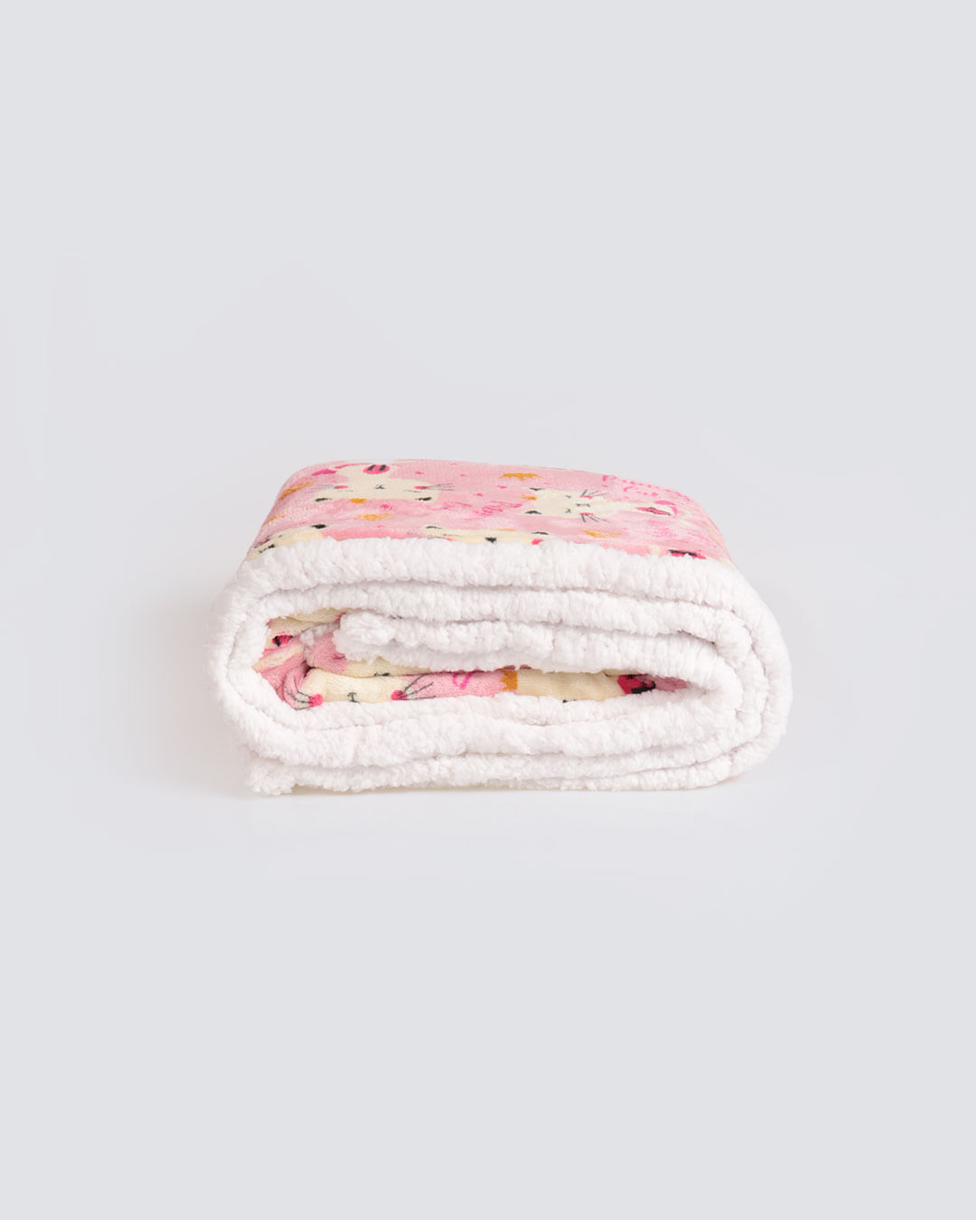 Manta-Flannel-Com-Sherpa-Infantil---Rosa-Claro