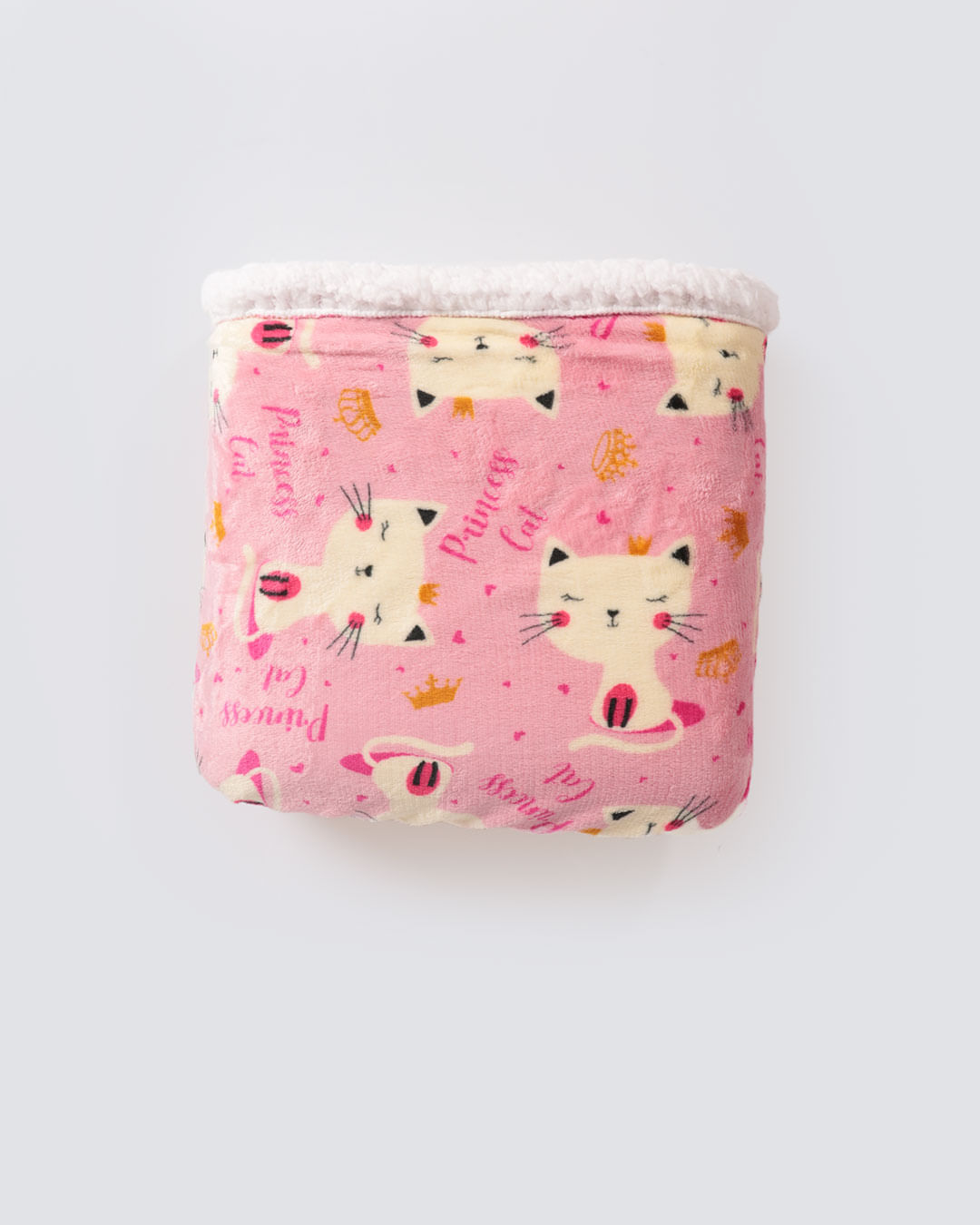 Manta-Flannel-Com-Sherpa-Infantil---Rosa-Claro