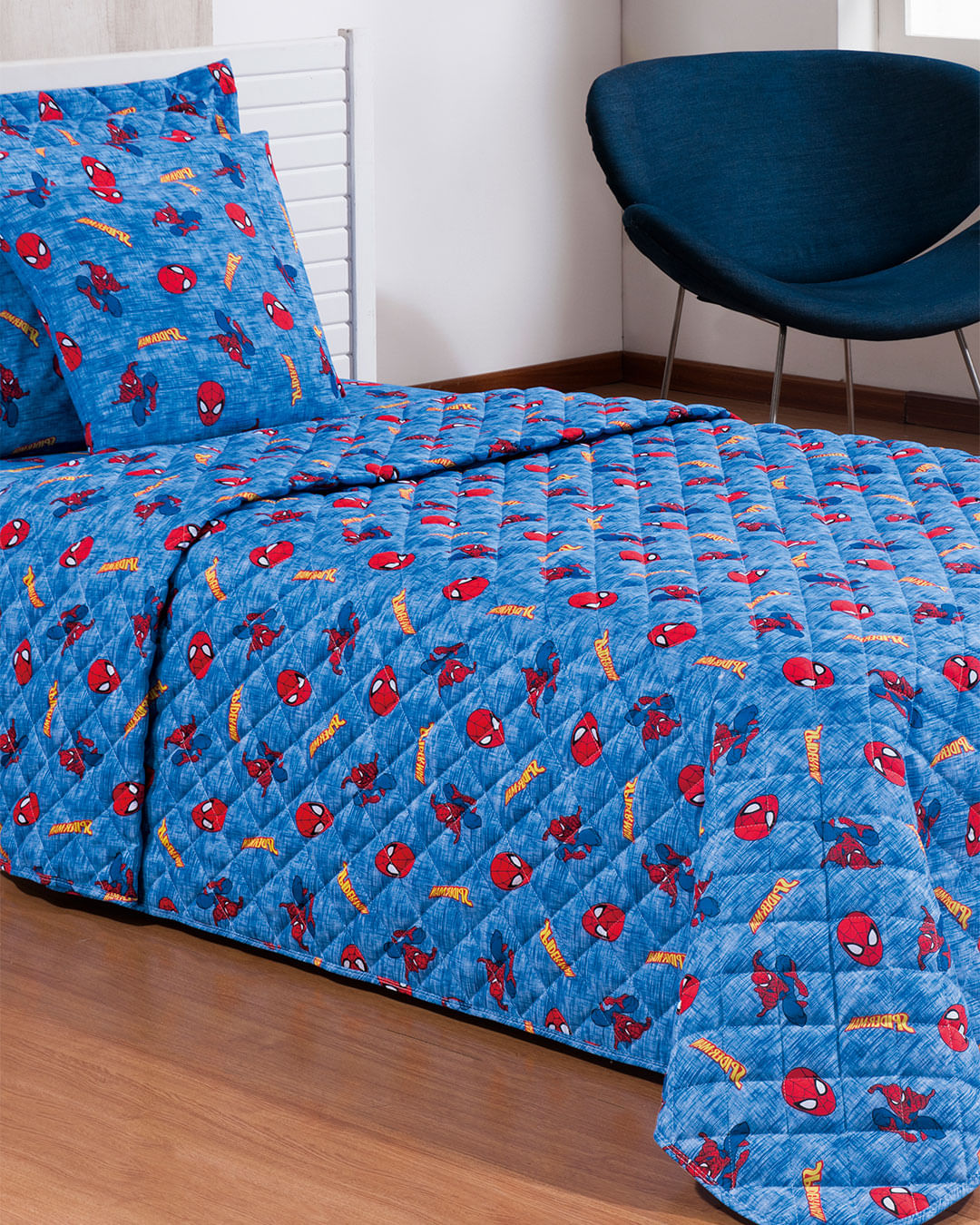 Colcha-Soft-Solt-Spider-Teia---Azul-Medio