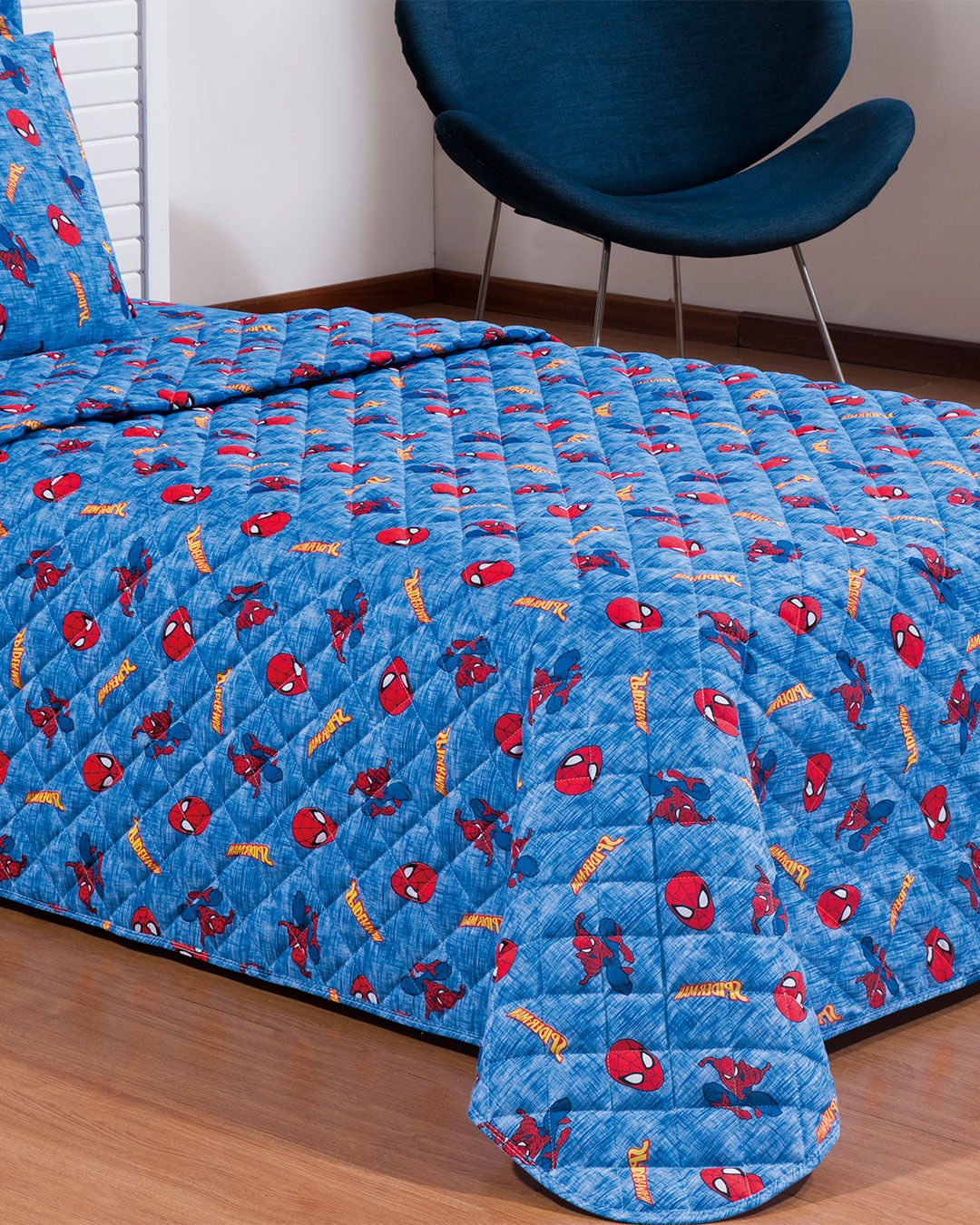 Colcha-Soft-Solt-Spider-Teia---Azul-Medio