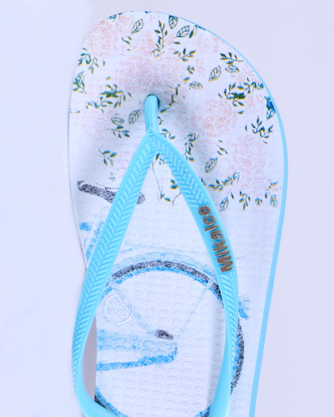 Chinelo-Fem-1302-Azul-Bike-Flor---Azul-Medio