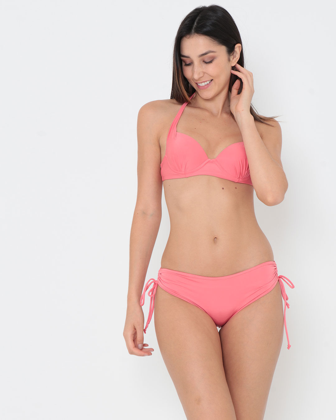 Calc-27130-Biq-Amar-Lat-Liso-Coral---Rosa-Medio