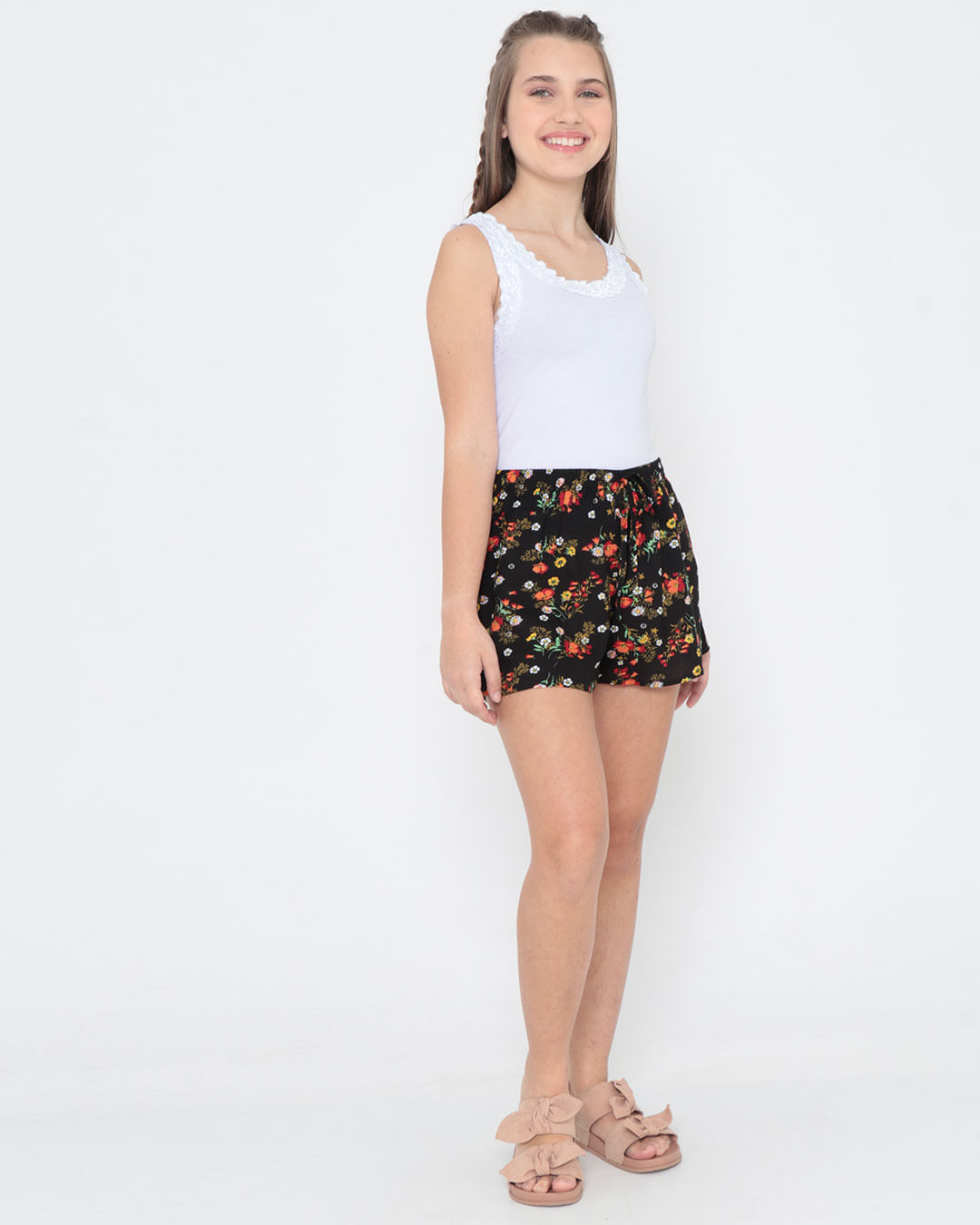 Shorts-10298-Fem-1016---Preto-Floral