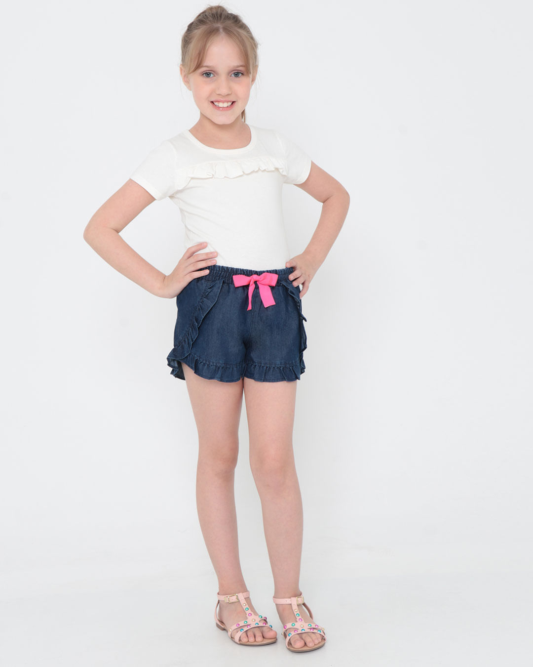 Shorts-Babado-Fem-48-Le---Blue-Jeans-Escuro