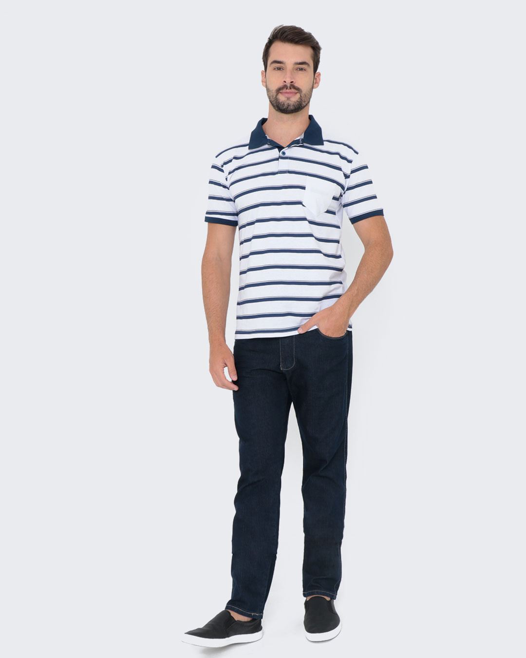 Polo-Ib10447-Listrada-C-Bolso-Pgg---Branco-Listrado