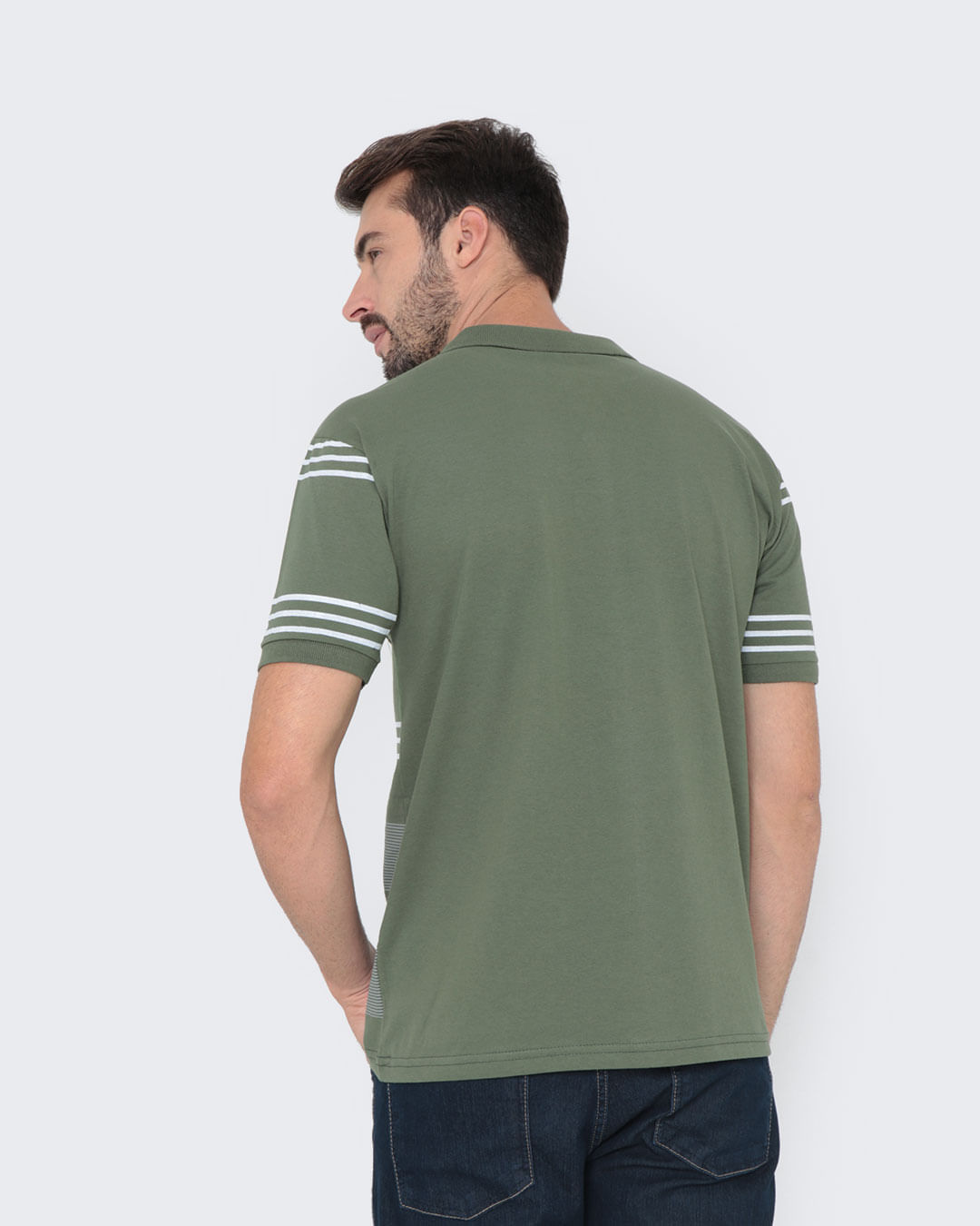 Polo-Ib10468-Listrada-C-Bolso-Pgg---Verde-Escuro