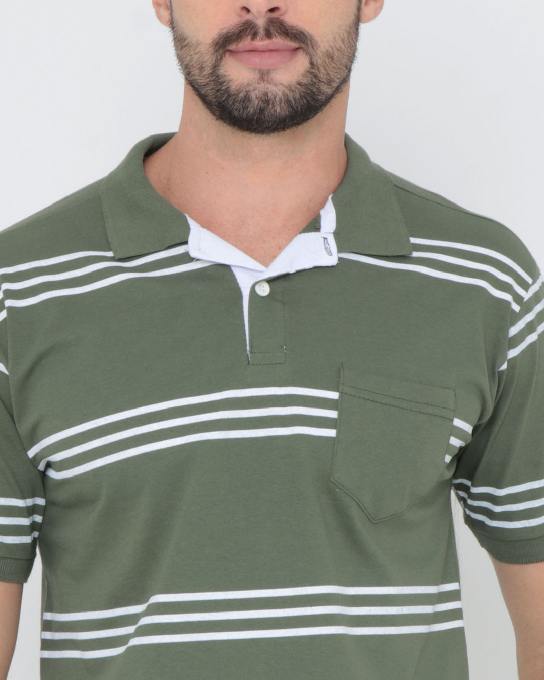 Polo-Ib10468-Listrada-C-Bolso-Pgg---Verde-Escuro