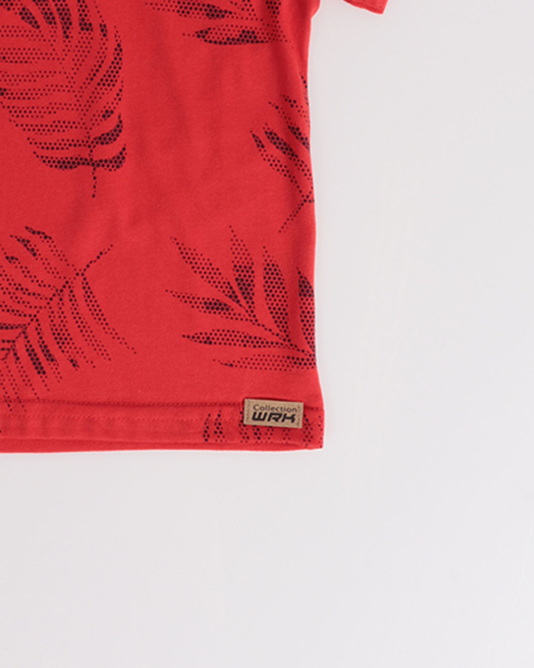 Polo-Mc-51629-Folhagens-M13---Vermelho-Medio