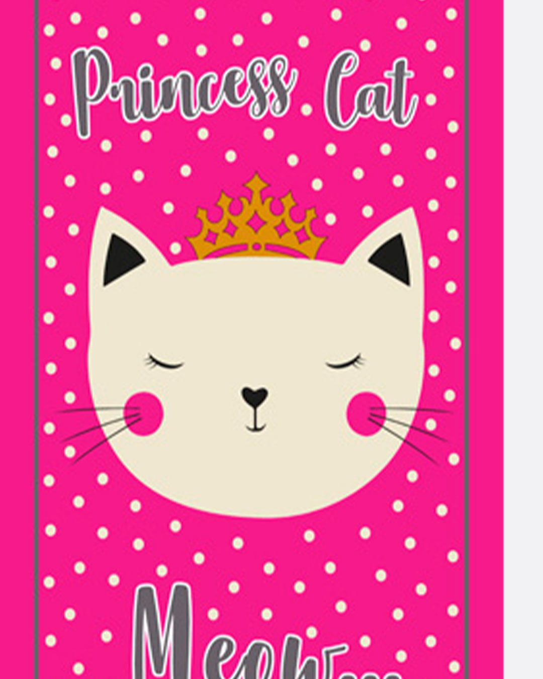 Toalha-Bh-Veludo-70x130-Princess-Cat---Rosa-Escuro