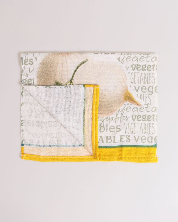 Pano de Copa 40cmx65cm Teka Estampado Amarelo UN