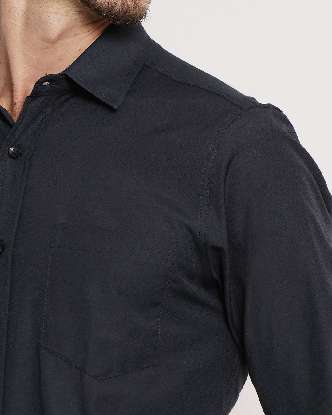 Camisa--Social-Ml-Mista--26-Preta---Preto