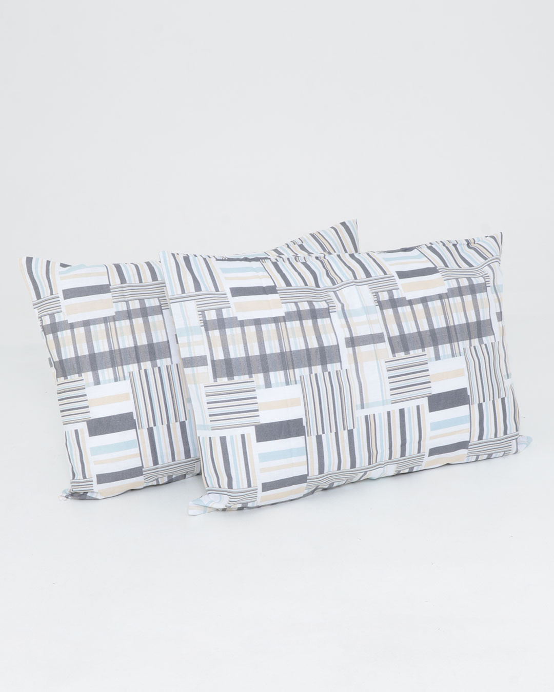 Jogo-De-Cama-Queen-Estampado-4-Pecas---Cinza-Geometrico