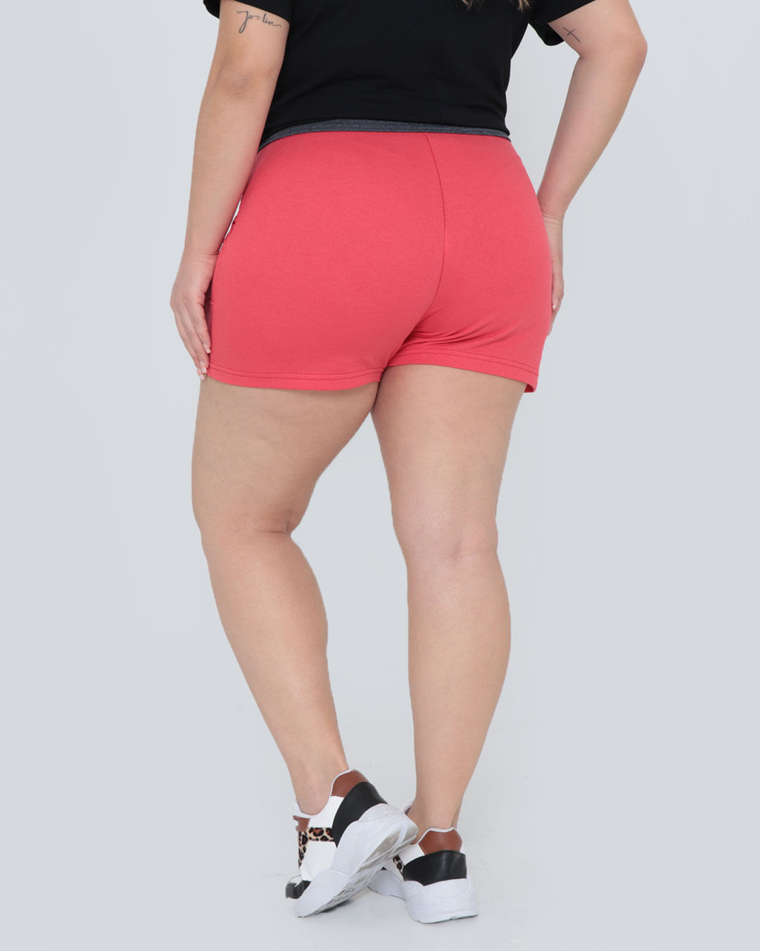 Shorts-1740-Moletinho-Liso---Laranja-Escuro